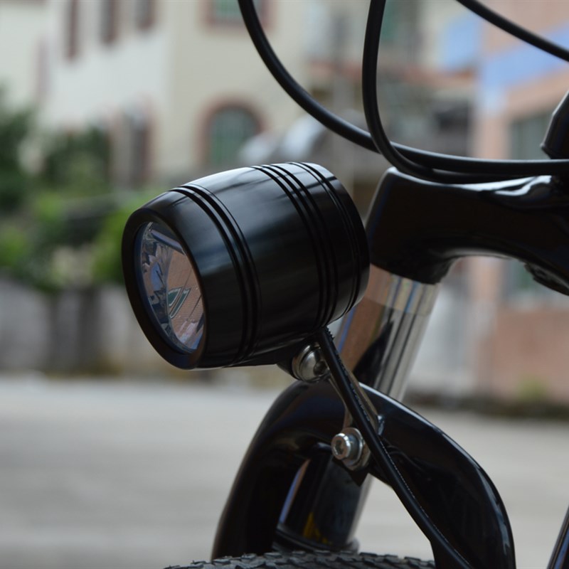 复古德规自行车灯车前灯山地车折叠车电动车滑板车摩擦花鼓带喇叭