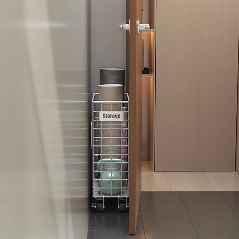 瑜伽垫收纳架家用门后夹缝整理筐大容量运动健身器材泡沫轴置物架