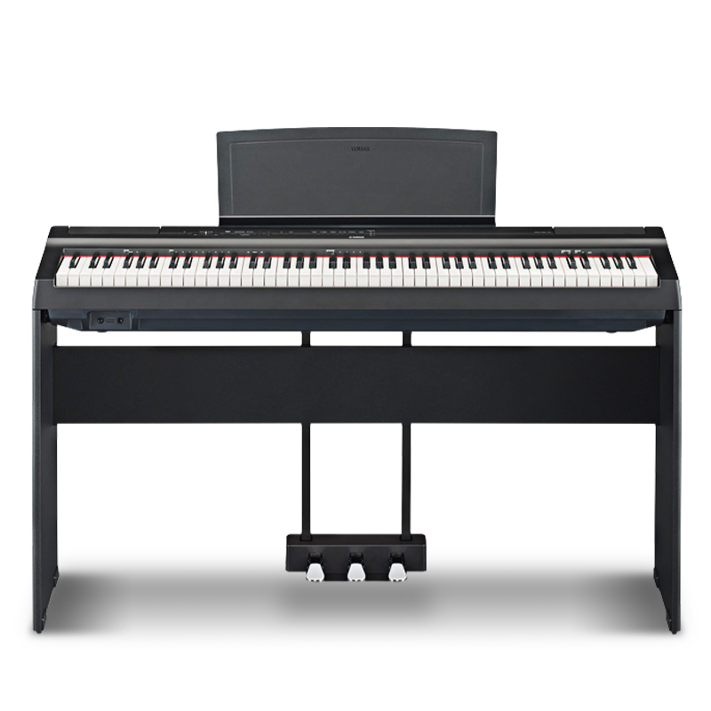 雅马哈电钢琴P125家用数码电子钢琴88键重锤初学者专业演奏便携式