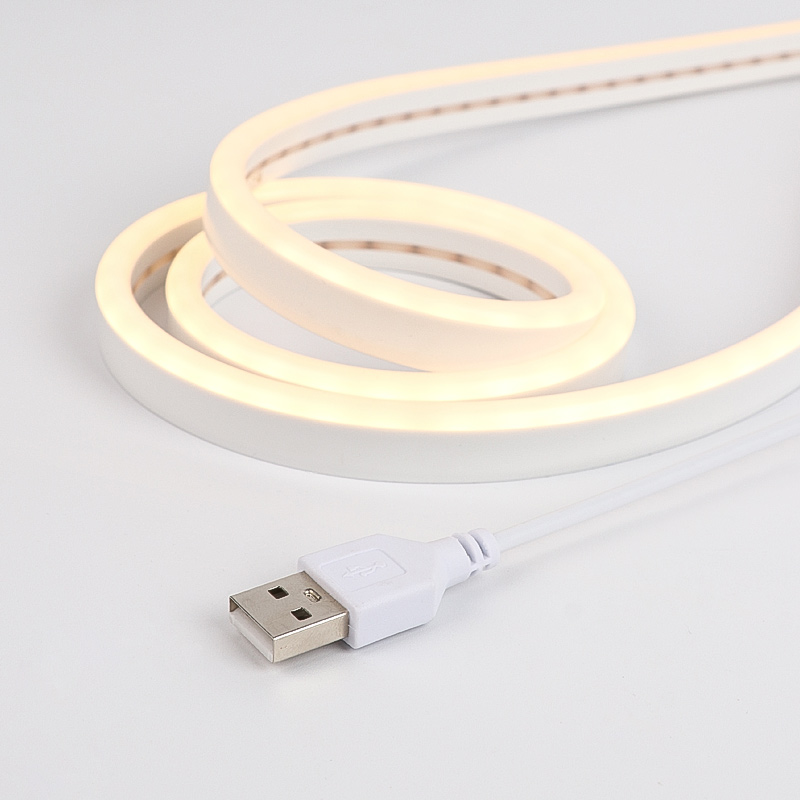USB氛围灯可充电自粘遥控led灯条床头电脑桌面手办人体感应踢脚线