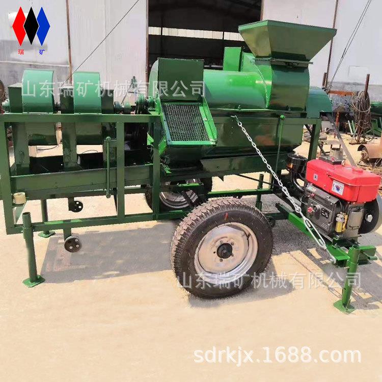 吉林苞米扒皮脱粒一体机电动家用打谷子机打麦机大豆脱粒机1吨