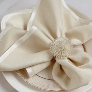 花家用布学生防水餐厅日式杯西餐垫折酒店专用定制餐巾布擦口布