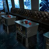 不锈钢ktv桌桌子矮专用小酒轻奢散工业风吧台馆茶几定制台酒吧桌