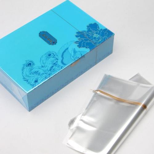 BOPP茶叶礼盒塑封膜化妆产品包装膜透明光面拉丝收缩烫膜机专用膜