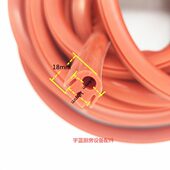 广东雷洛三门蒸饭柜门封条耐高温门封圈 胶磁条 海鲜蒸柜密封条