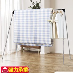 晾衣架落地折叠室内阳台室外晾晒架不锈钢家用衣架晒被子晾衣神器