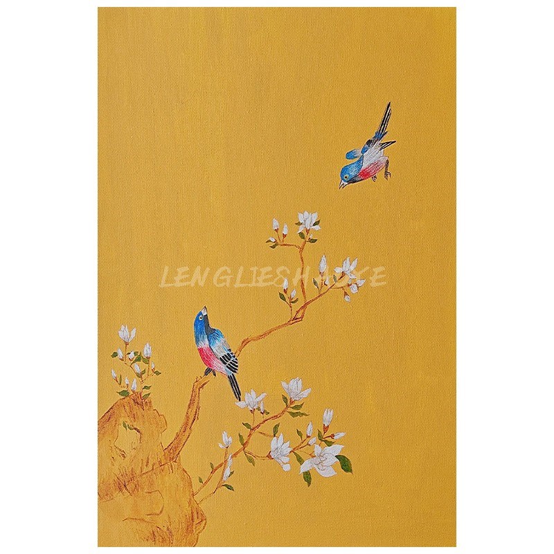 宋代美学摆件新中式喜上眉梢寓意好E艺术装置客厅玄关富贵装饰挂