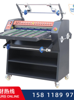 照片海报宣传单过膜机光面哑面热裱设备FM8670G卷对卷重型覆膜机