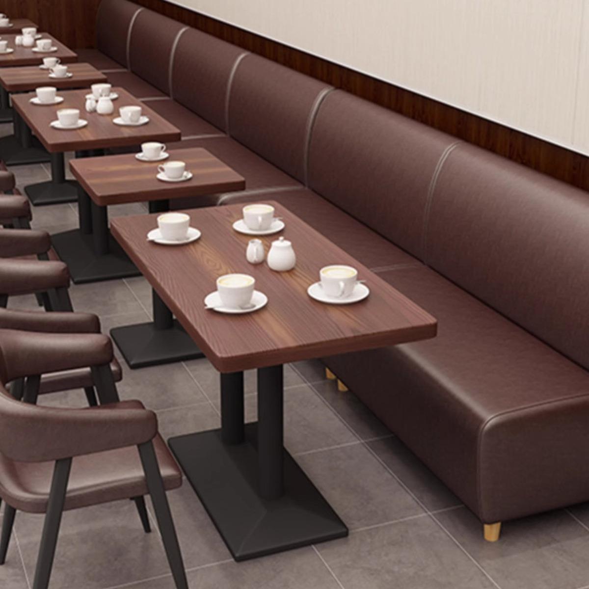 酒吧卡座沙发清吧奶茶店咖啡厅休闲工业风清吧桌椅美式实木卡座