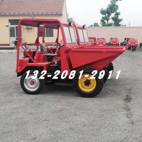 FC-10型前卸式建筑工程四轮车价工程四轮翻斗车 工地煤矿铁棚农用