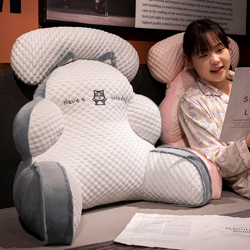 冰豆豆床头靠g垫软包床上大靠背垫抱枕躺着看书玩手机沙发护腰靠