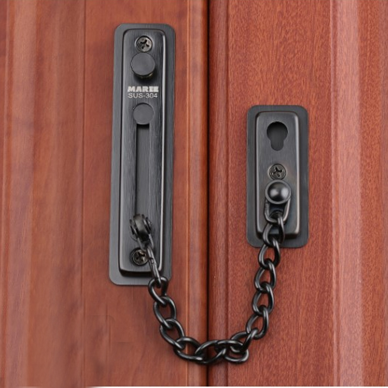 防盗链门链入户门l免打孔家用门栓门锁扣反锁扣家用安全链防盗锁