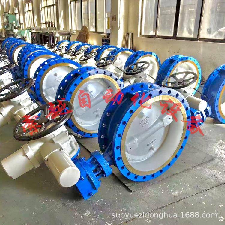 电动衬氟法兰蝶阀MAD941F-16Q-DN400矿用防爆型阀门带485通讯