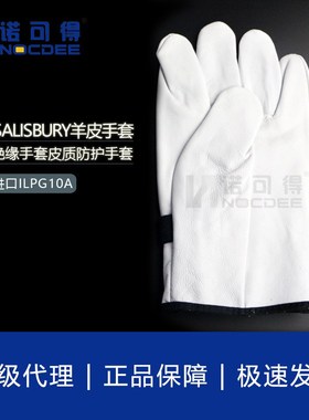 新品美国SALISBURY羊皮手套皮质防护橡胶绝缘手套ILPG-10A E011R