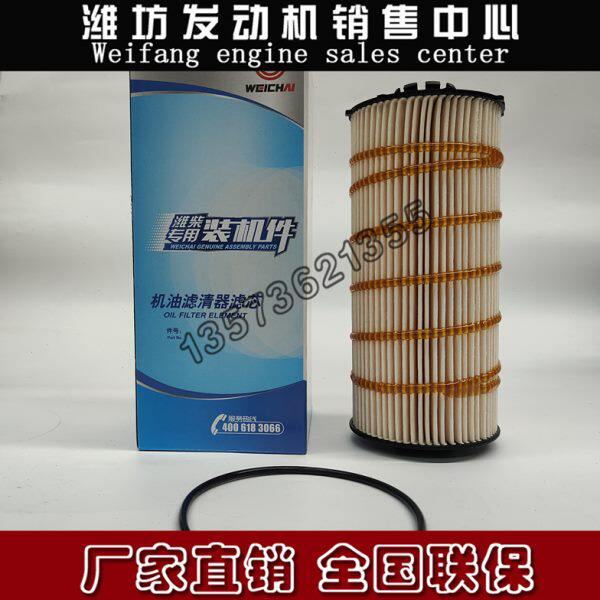 WP14T潍柴WP9H柴油发动机WP10原厂1002070370机油滤清器滤芯WP11S