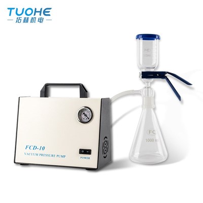 实验室用抽气真空泵 FCD-10压力无油真空泵 便携式无油隔膜真空泵