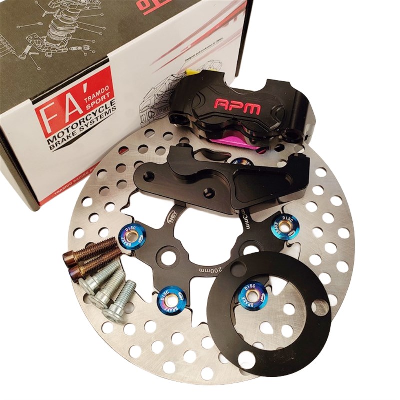 电摩九号前200小辐射转接码 C90/Q85/F90/M95C/MZ碟刹套装卡钳RPM