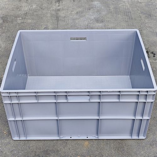 8640塑料周转箱800*600*400灰色物流箱汽配厂包装箱包材辅材