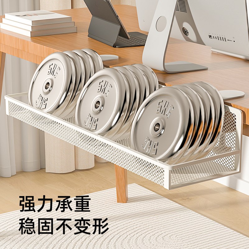 插排固定器免打孔桌下理线器w路由器收纳盒理线槽电线遮挡装饰美