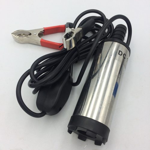 12V抽油泵抽水吸油器柴油桶泵直流24V伏输油加油T泵小型潜水泵包