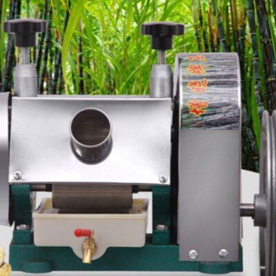 商用手摇手动甘蔗机台式家用压汁机家用不锈钢甘蔗榨汁机