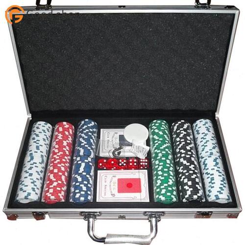 Texas Hold'em Poker Aluminum Case Set Chips Set Chips