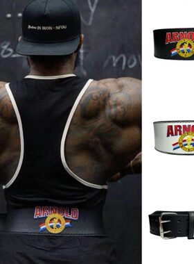 阿诺德健身训练腰带支撑保护力量举深蹲硬拉 男女款健美护腰 精品