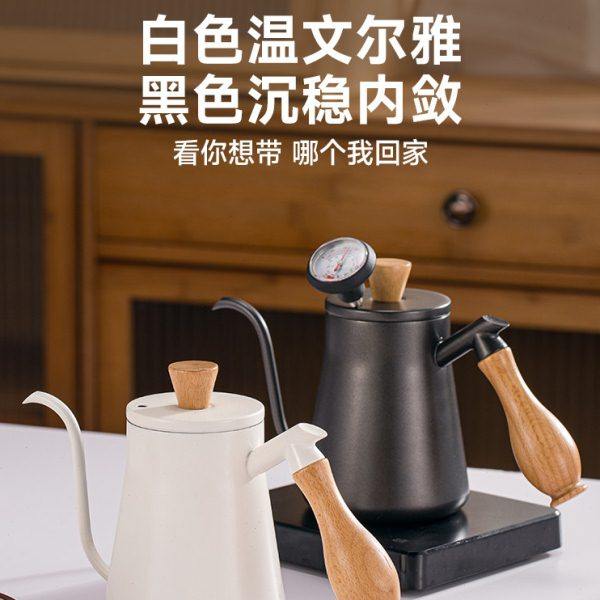 艾华特手冲壶咖啡家用长嘴细口304不锈钢防烫木柄挂耳小咖啡器具,餐饮具,手冲壶,淘宝优惠券,粉丝福利购,淘宝优惠卷