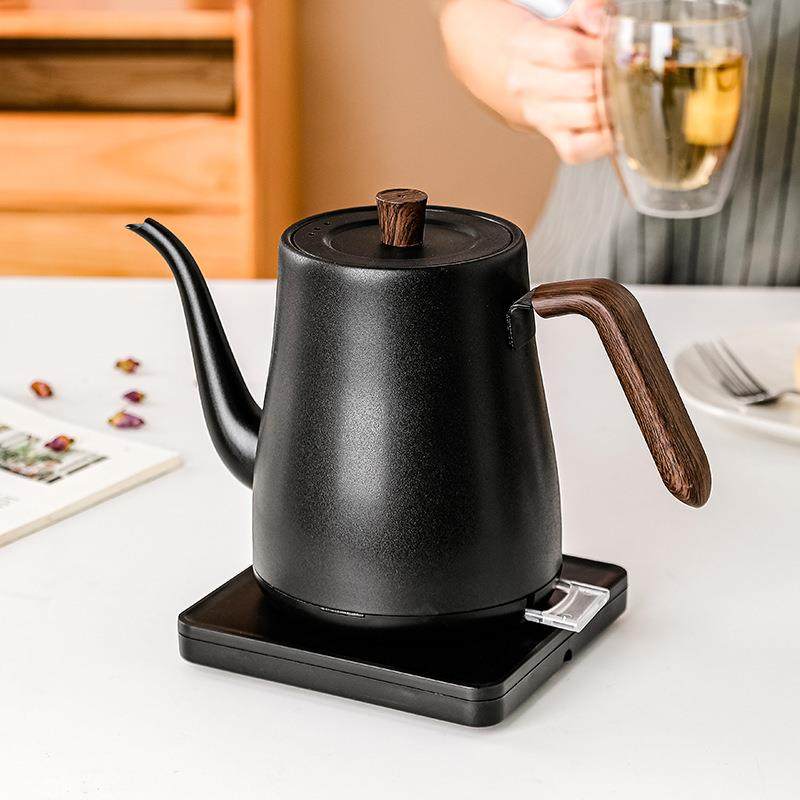 家用快速加热细长嘴天鹅颈壶不锈钢仿木纹手冲咖啡壶电热水壶,厨房电器,其他商用厨电,淘宝优惠券,粉丝福利购,淘宝优惠卷