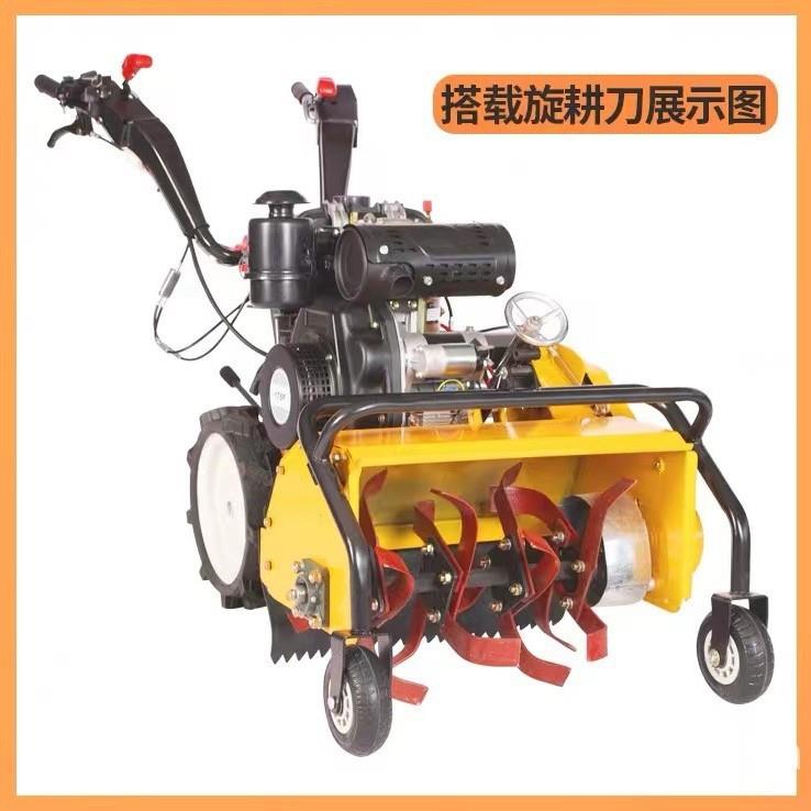 大棚果园小型旋耕机操作方便土地旋耕松土机除草机碎草机厂家