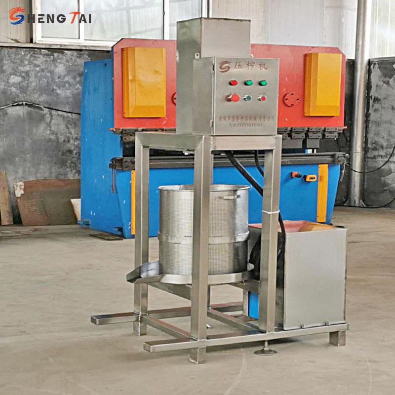 全自动立式猪油渣压榨机压力可调挤压脱油设备黄酒糟液压压榨机