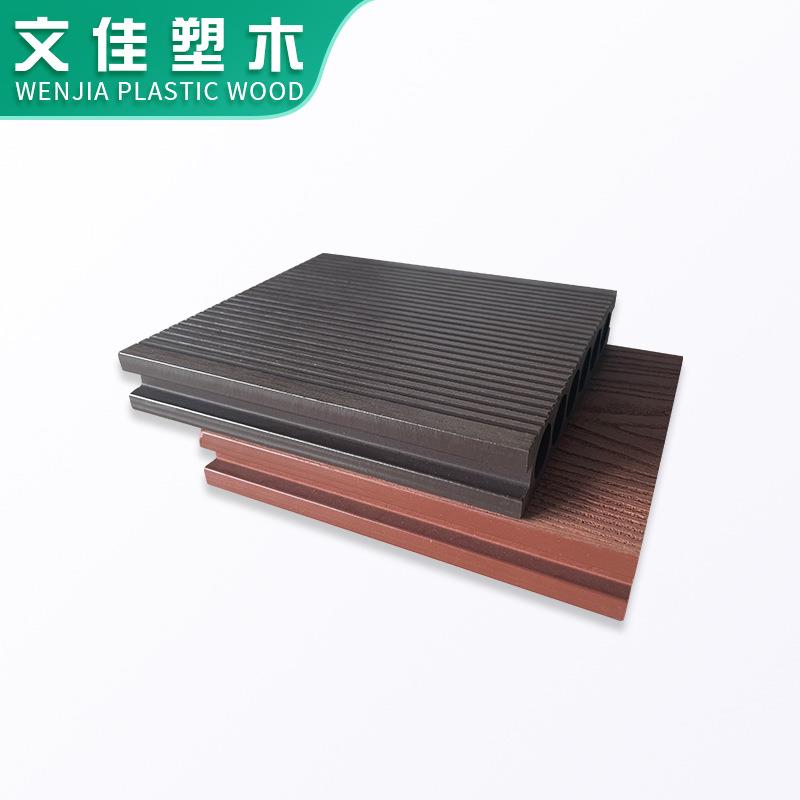 二代共挤塑木地板户外露天庭院室内阳台生态园林工程防腐长条地板