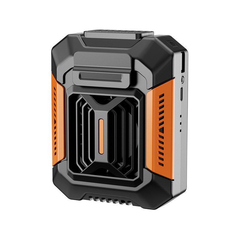 挂腰风扇降温神j器随身便携式夹腰间消暑夏季高温户外工地风扇