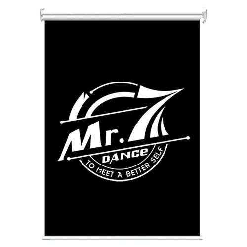 定制广告logoj窗帘卷帘遮光舞蹈健身房街舞教室电动黑色遮阳全遮