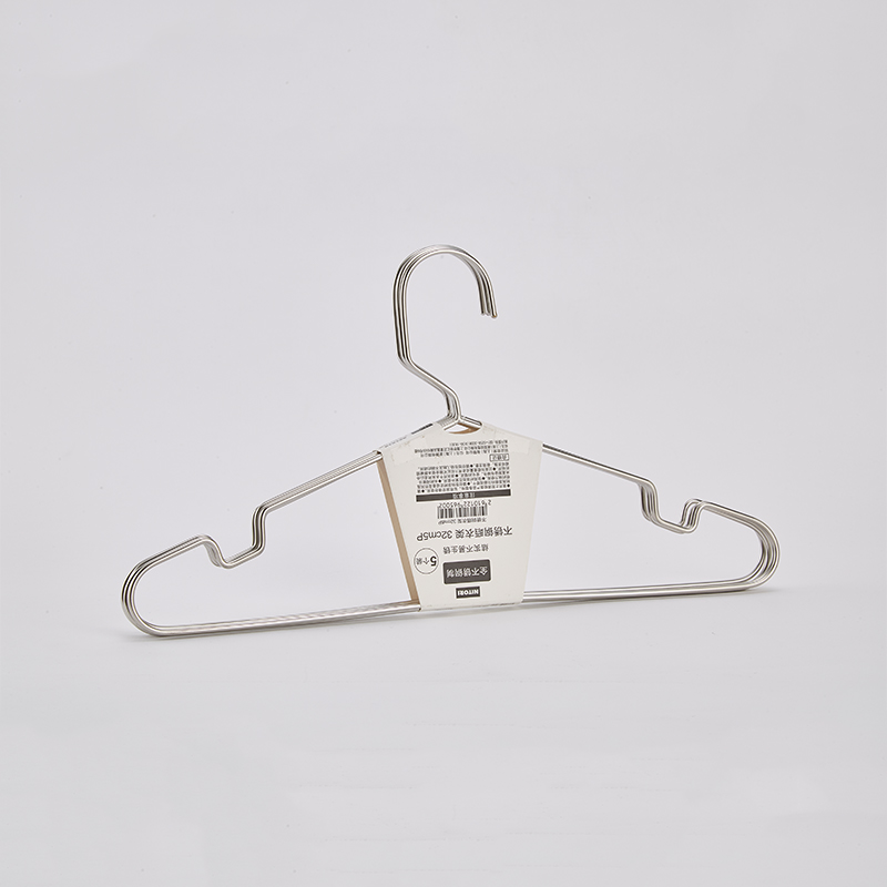 IOI宜得利家居衣物晾t晒防风衣架不锈钢晒衣架32cm5P