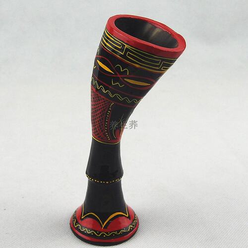 包邮四川凉山彝族漆器牛角酒杯民间工艺品传统手工制作文玩
