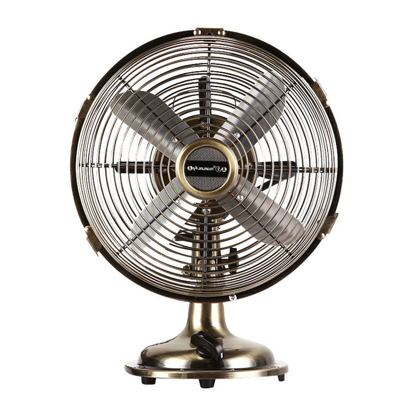 台扇家用复古电风扇台式粉色金属风扇怀旧仿古文艺T8/10寸12寸