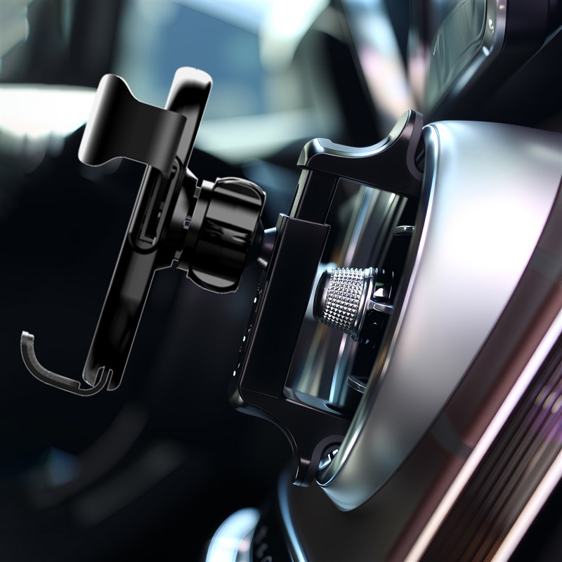 适用于GLC300L圆形C级出风口E级260L手机架200L手机支架B