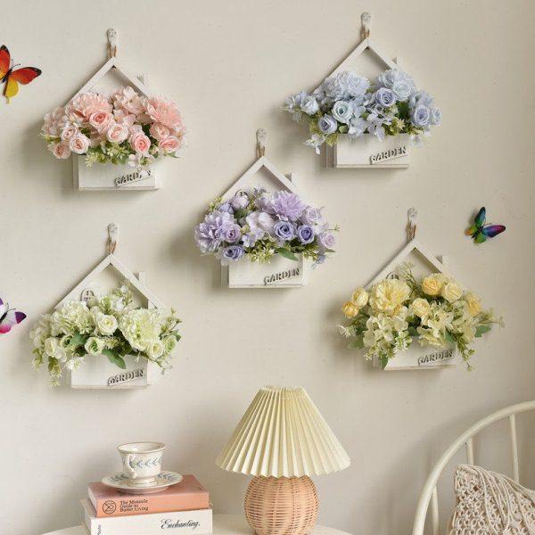 创意墙面装饰客厅挂件幼儿园墙上壁饰挂花房间餐厅进门口墙壁假花