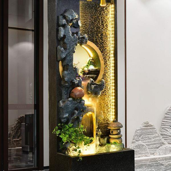 庭院客厅假山流水喷泉景观落地装饰大摆件水幕墙屏风隔断鱼池造景,家居饰品,落地摆件,淘宝优惠券,粉丝福利购,淘宝优惠卷