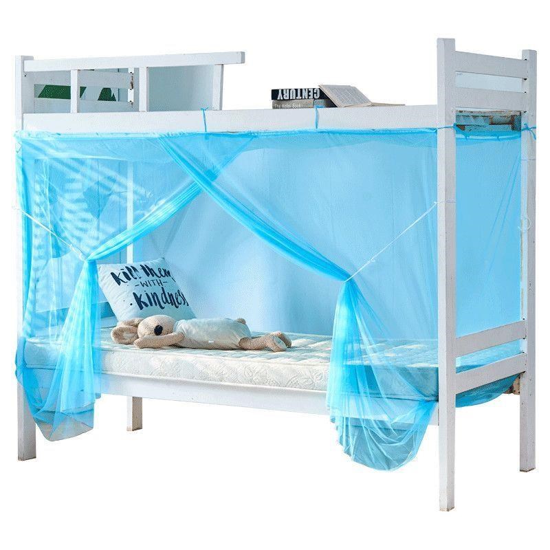 加密大学生蚊帐1米1.2米防尘顶单人床C上下铺宿舍寝室0.9m双人1.5