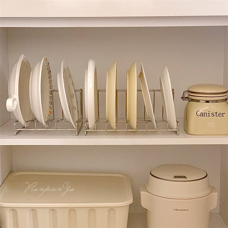 厨房好物!304不锈钢厨房盘子碗架沥水架放碟R子收纳架滤水置物架