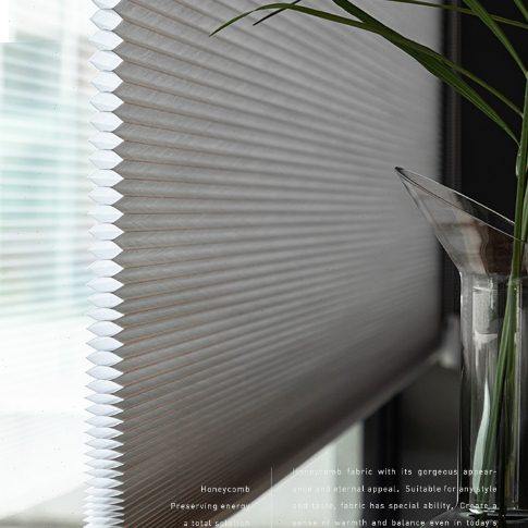 蜂巢风琴帘百叶卷帘窗帘 蜂窝遮阳隔热全遮光降噪办公室卫生间纯