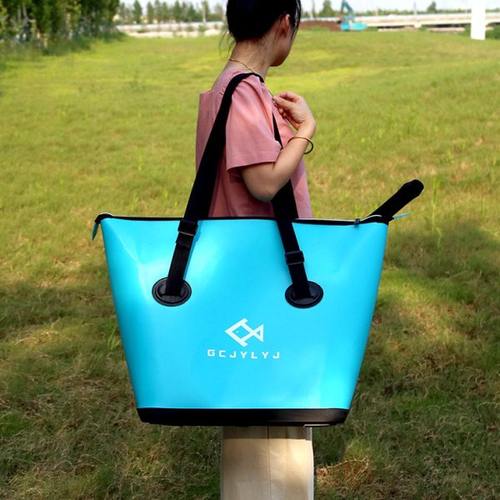 加厚特大号装鱼包防水鱼护袋可折叠水桶渔获袋渔具箱杂物包鱼护桶