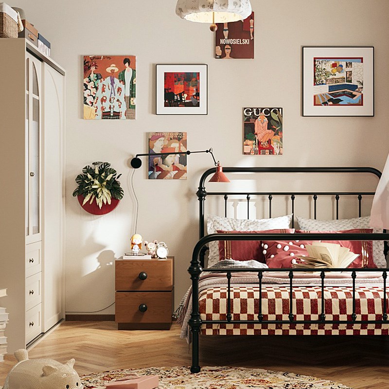 30公分床头柜简k约轻奢极简边几创意网红卧室床头收纳置物架子