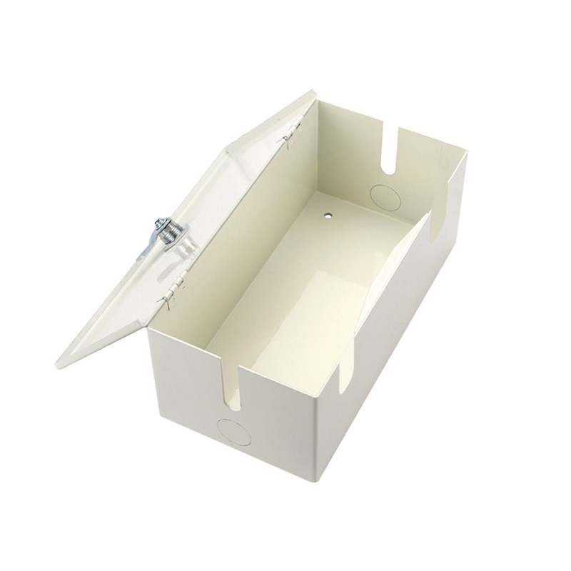 不锈钢插排安全盒带锁p插线板插座锁盒电动车充电器收纳盒防盗盒