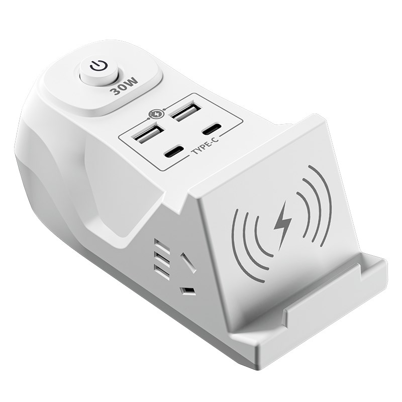 公插座无线充电插排带快v充S充电多功能接线板插板带线多用