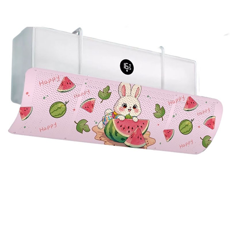 空调挡风板防直吹卡通冷t气出风口挡板月子遮档导风罩壁挂式