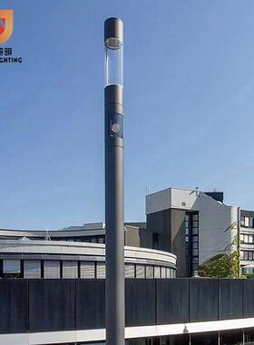 现代简约风LED高亮智慧庭院灯3米4米别墅小区公园亮化小路灯