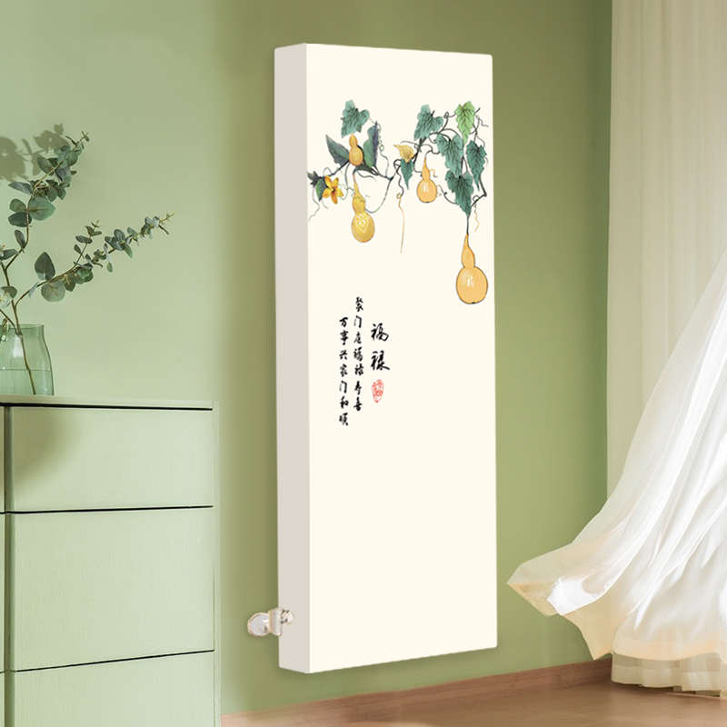 立式暖气片罩套防尘罩遮挡装饰老式暖G气罩盖布竖版全包定制防熏